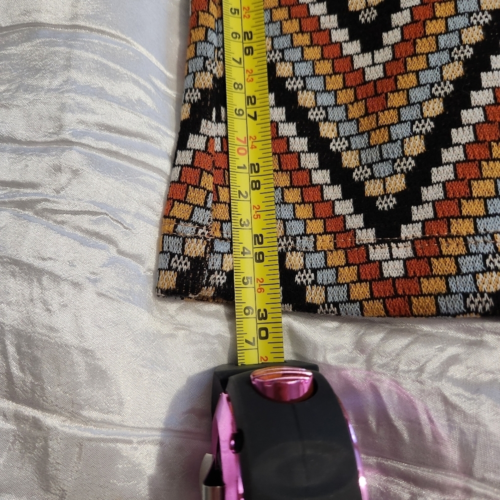 Industry Chevron Patterned Flare Pants Size Small Hippie Vibes - Picture 8 of 11